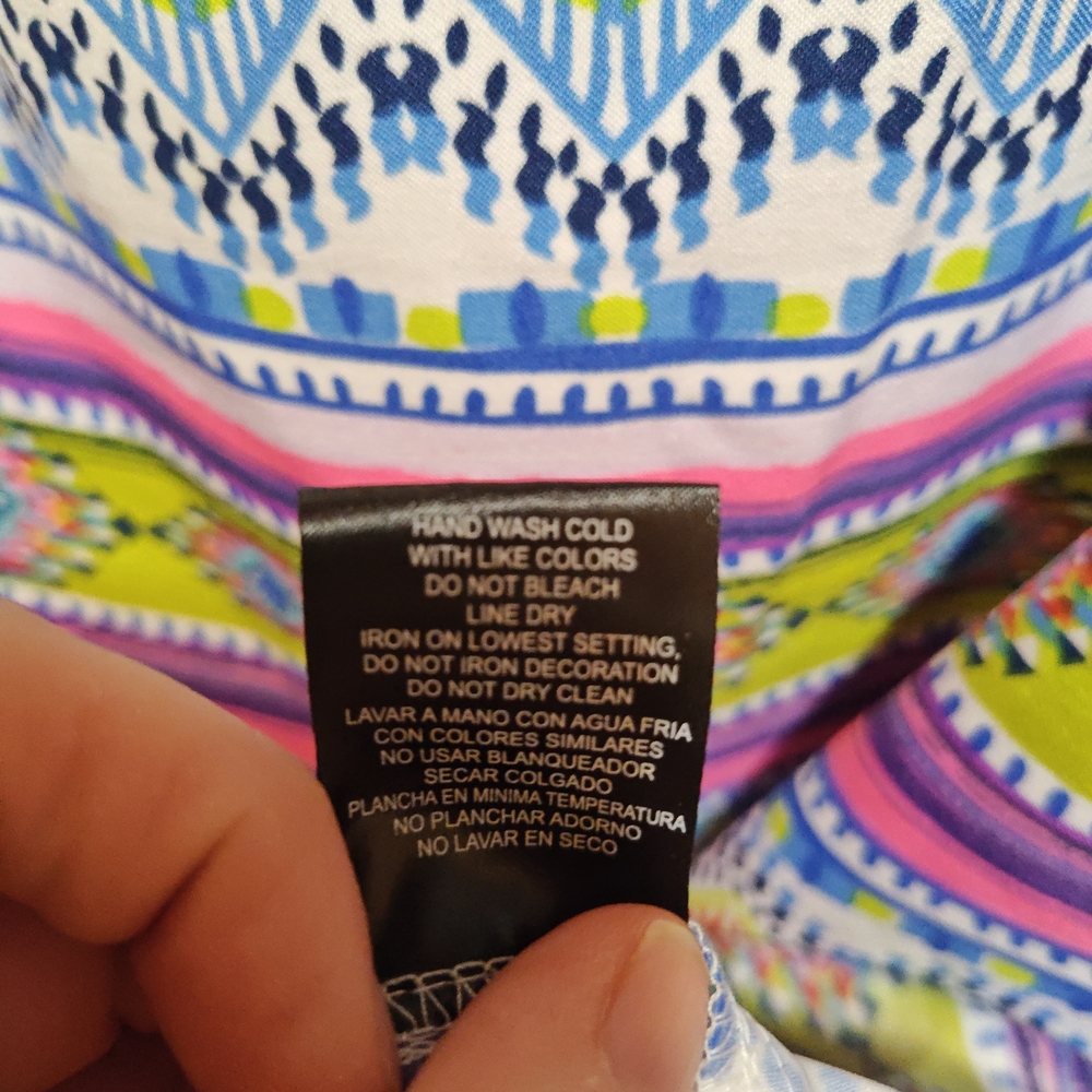 Madison Leigh Vibrant Zigzag Midi Dress - Picture 5 of 5